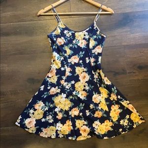 Forever 21 Floral Skater Dress; Size XS